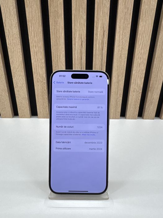 Iphone 15 Pro 128Gb/81% Baterie GARANTIE/FACTURA #58759