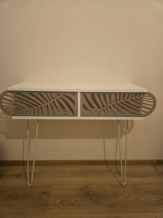 Конзолна маса Illia White Leaves.