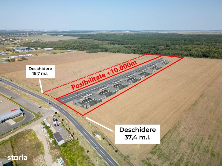 Teren Vanzare Intravilan Branesti investitie Zona Industriala Makita