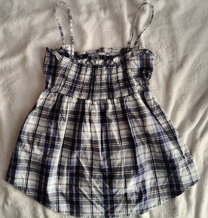 Babydoll top кариран