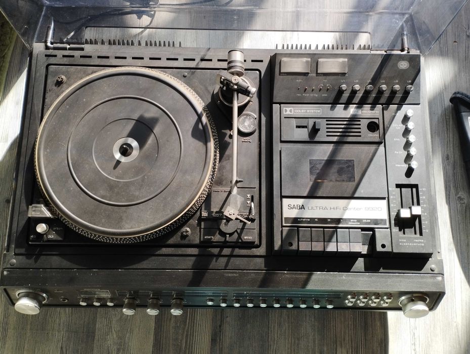 Saba ultra hifi center 9920 аудио система с грамофон, касетофон, радио