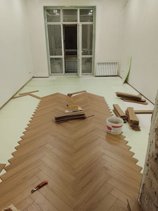Укладка ламината елка, sps
