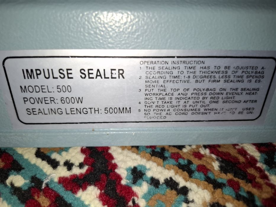 IMPULSE SEALER Утюг полетен плёнкалар учун сотилади
