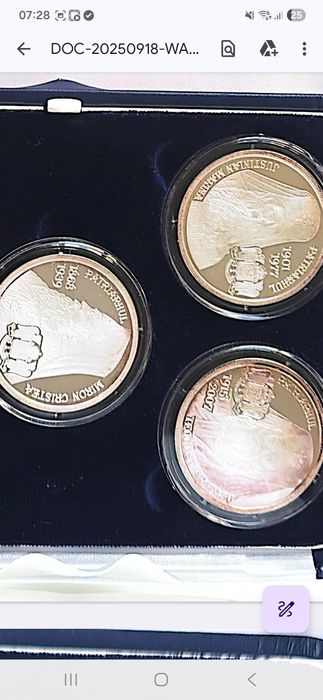 Colecție completă monede argint – Patriarhii Bisericii Ortodoxe Române