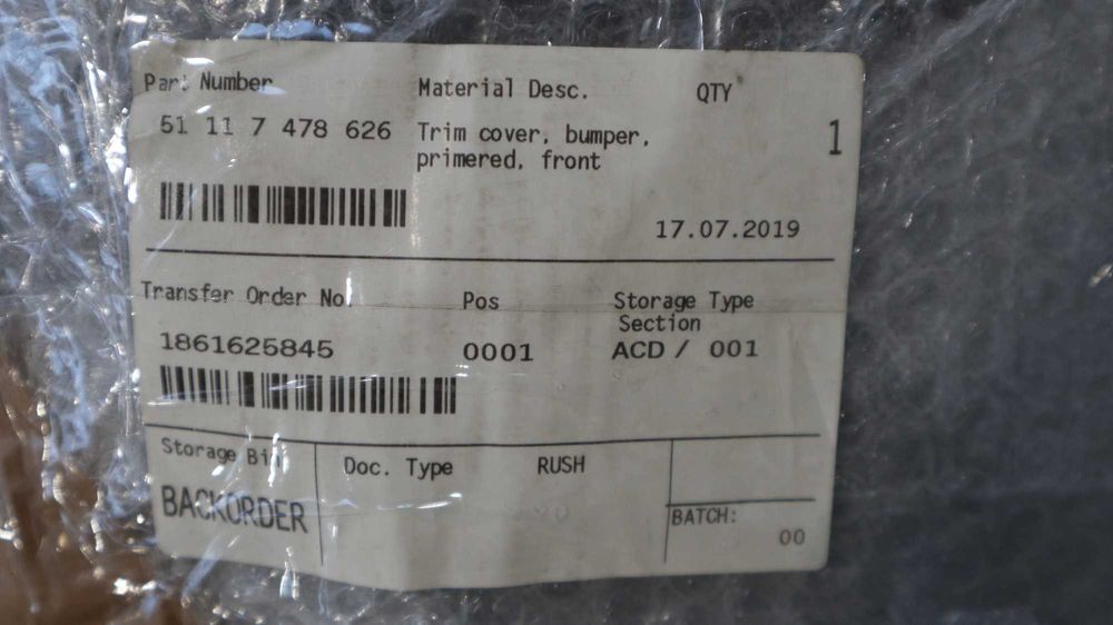 Предна броня Мини Купър Кънтримен Ф60 F60 след 2018г