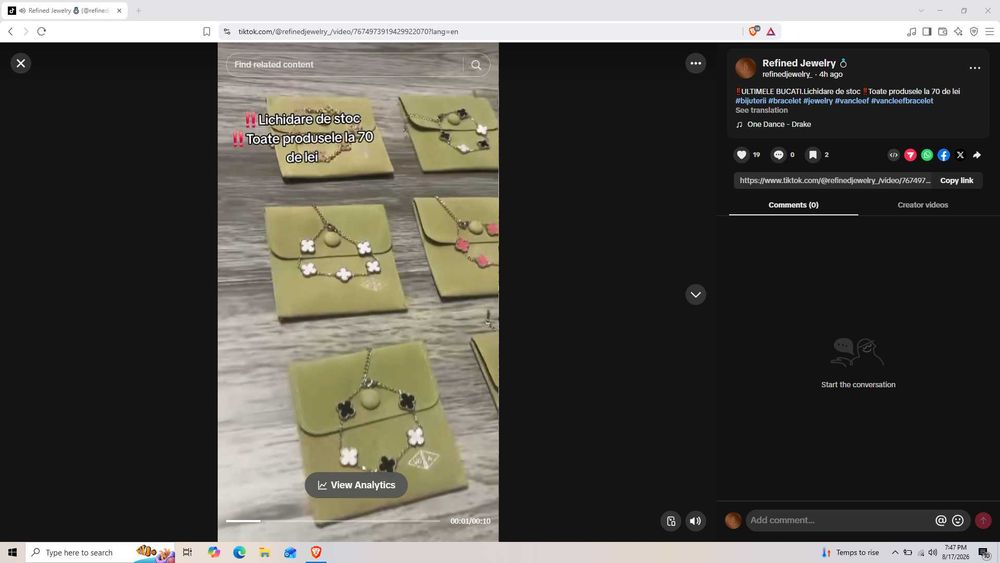 bratara tiktok 70 lei