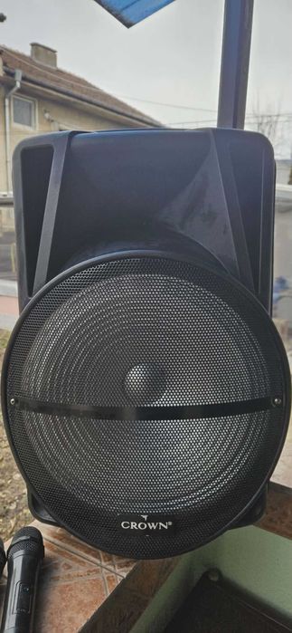 Акумулаторна караоке тонколона Crown XBS-450BM, 2 безжични микрофона