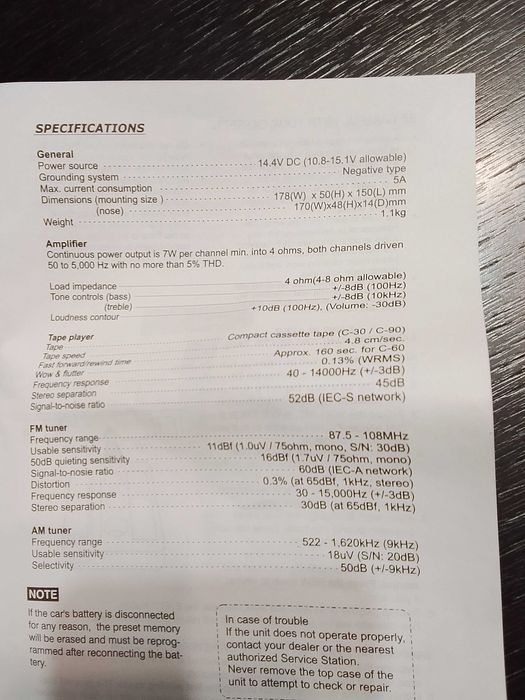 Автомагнитола для автомобиля