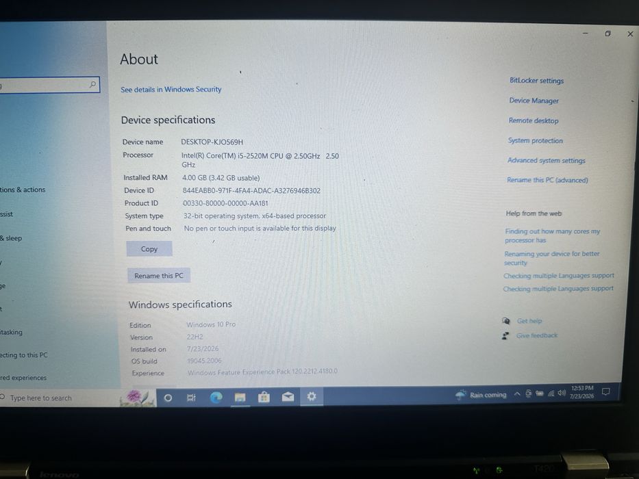 Lenovo ThinkPad T420