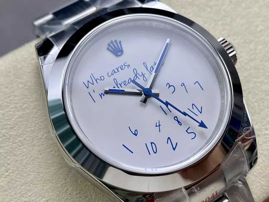 Автоматичен часовник Rolex Datejust "Who Cares I'm Already Late"