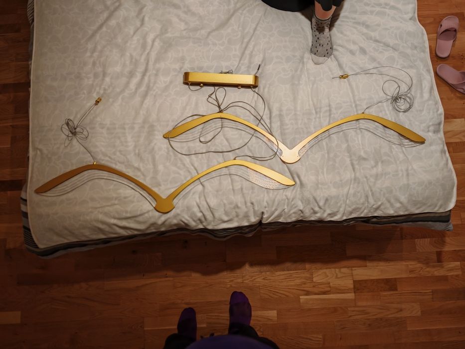 Модерен полилей "Чайки" Ресторант LED висяща лампа с дистанц