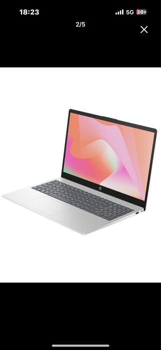 Ноутбук Hp серебристый,почти как новый.Использовала сама пол года………..