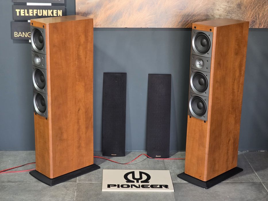 Boxe de podea PIONEER S-H510V, 100w, 8 ohm, 90 db, hifi stereo 3 way  4 speakers, cires