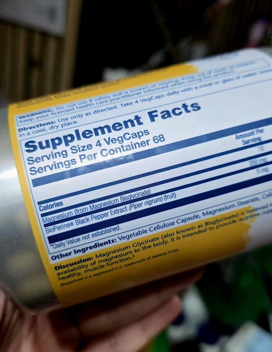 ДОСТАВКИ НЕТ Solaray магний глицинат 275 капсул MADE IN USA