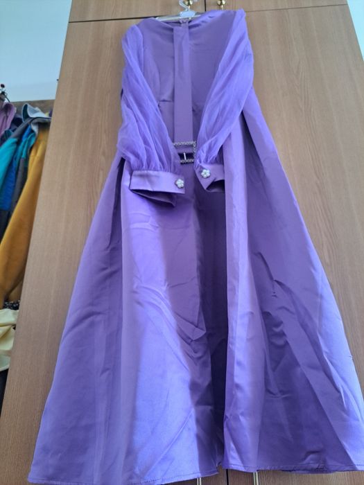 Rochie Midi Mov elegantă