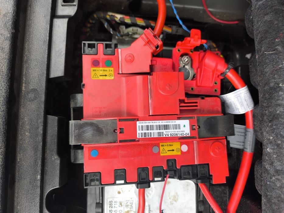 Bornă plus capsă pirotehnică bornă minus ibs BMW X3 X4 F25/26