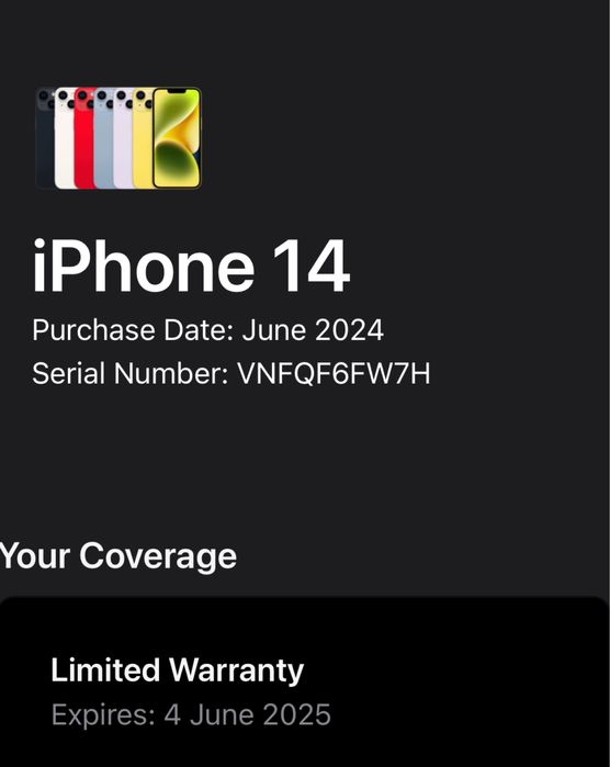 ГАРАНЦИОНЕН!!! Apple iPhone 14, 128GB, 6GB RAM, 5G, Midnight