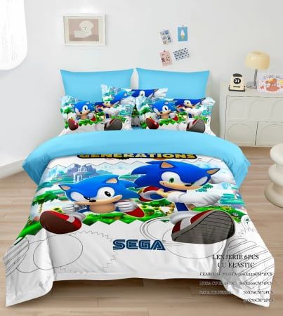Squid, stitch, sonicModele noi
159 lei 
Pentru pat dublu
6 piese