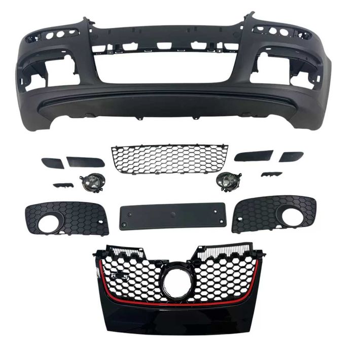 Предна броня за VW GOLF 5 ГОЛФ 5 - GTI ГТИ дизайн + халогени