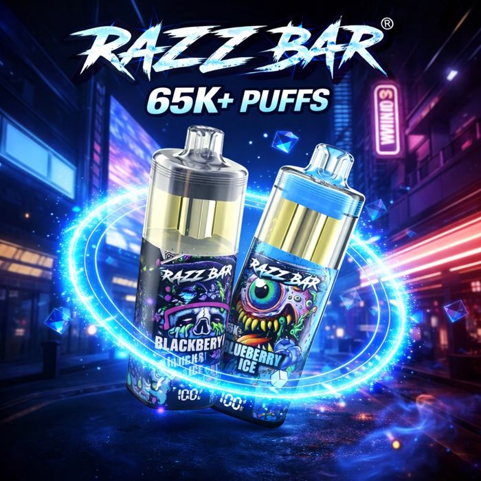 Vape razzbar 65.000 puffs model nou pe lichid