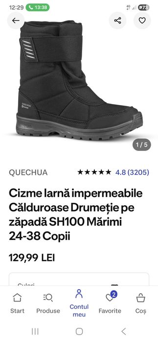 Cizme de zăpadă marimea 33
