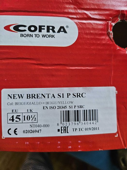 Работни обувки Cofra New Brenta 45 номер