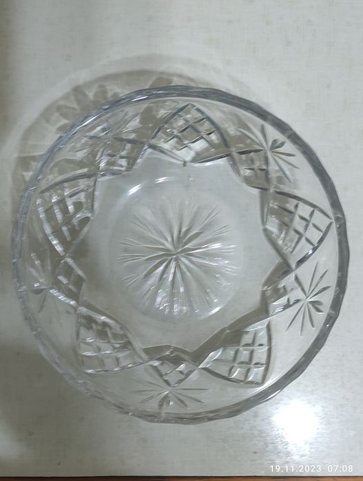 Ваза конфетница стекло, советская.