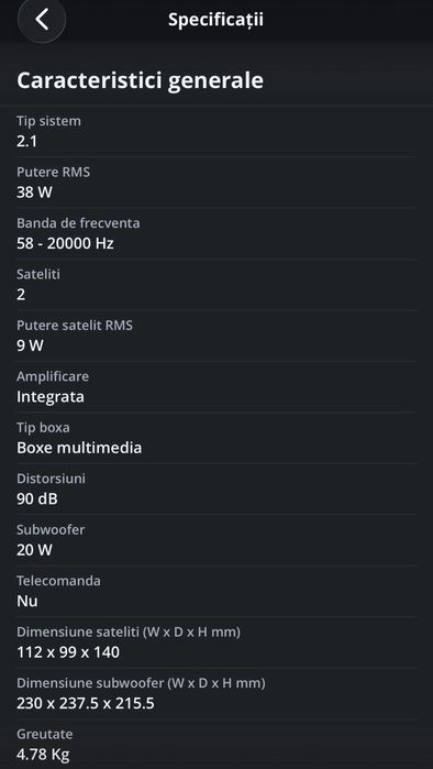 Boxe genius gaming cu bass