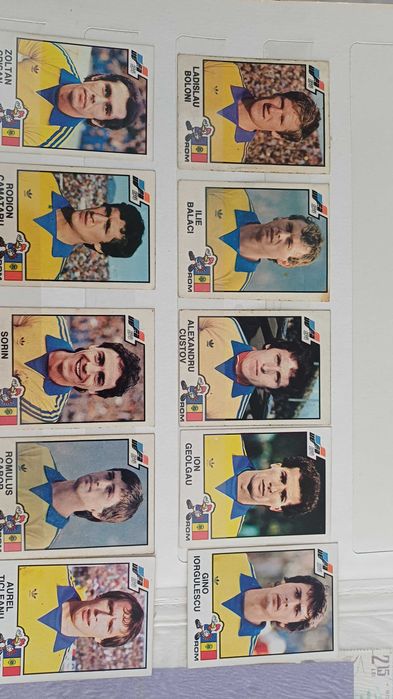 Echipa Romaniei de la Euro 1984 Panini