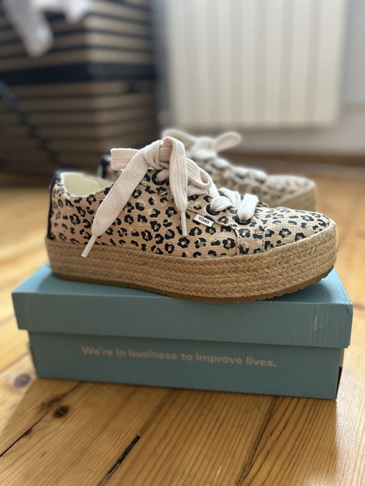 Еспадрили Toms леопард- cassiah platform sneaker
