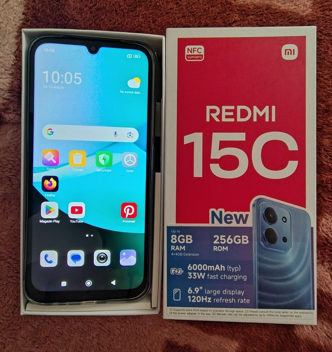 Telefon mobil Redmi 15C Negru