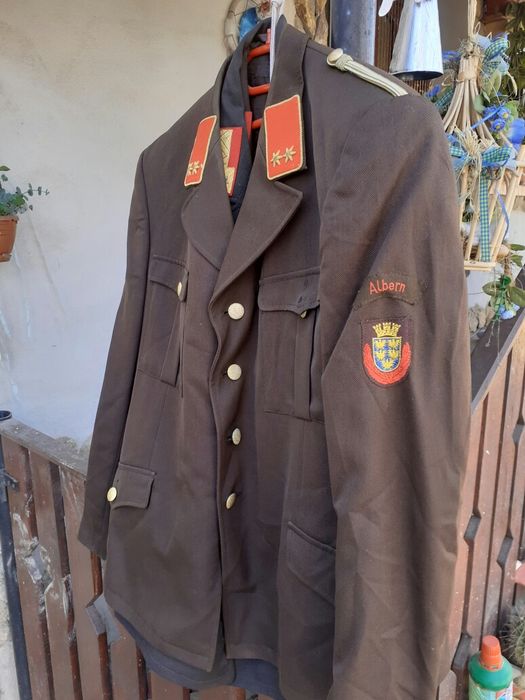 Veston/sacou militar pompieri (vintage,colectie)