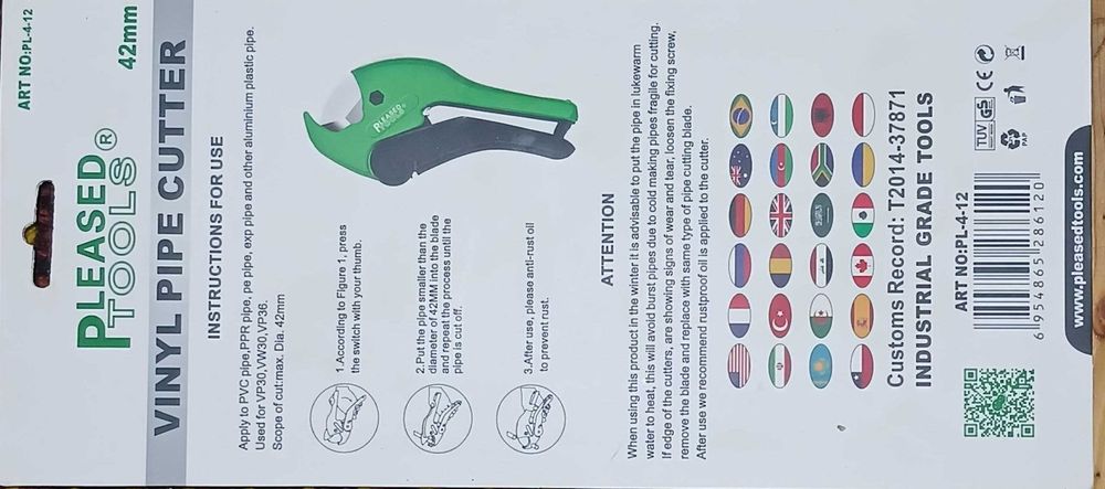 Qaychi plastik truba kesuvchi