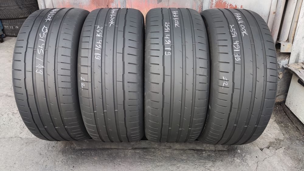 4бр. летни гуми 255/45/19 Hankook Ventus 
dot22
6.5mm
Добро състояние на гумите 
Австрия 
разпродажна цена 189евро за 4бр