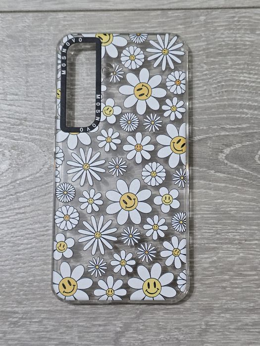 Carcasă Samsung Galaxy S25 – Transparentă, Subțire, flori de margarete