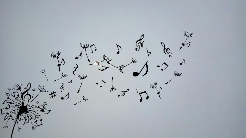 Autocolant wall sticker Music Papadie