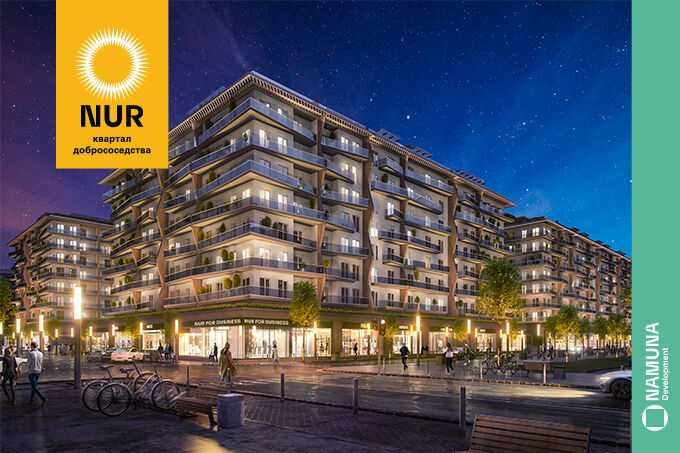 Ремонт и Обстановка 75 м² ЖК Nur 3/8/9, Ц-2 Ц-5 Алайский.