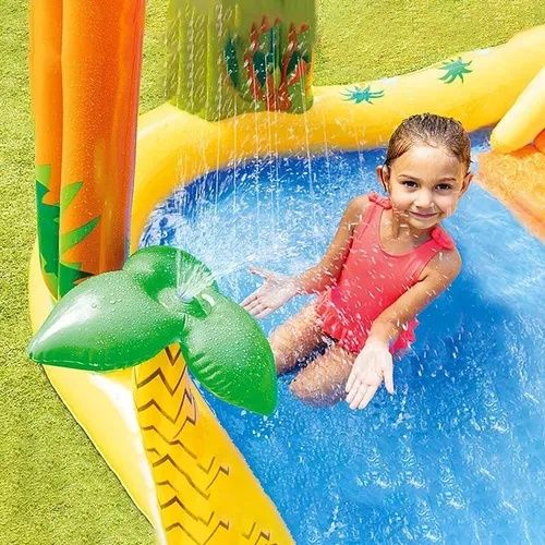 Бассейн детский.Надувной игровой центр Intex