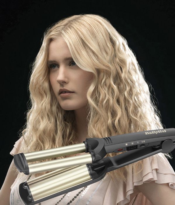 Placa tripla ceramica profesionala Babyliss titaniu antistatic