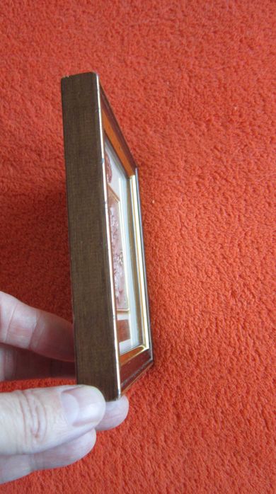 cadou rar Sf Anton de Padova 2xTablou Icoana placat argint Italia 1960