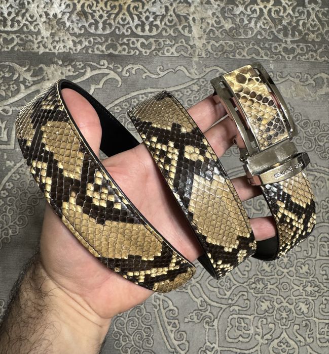 Ремень из кожи питона