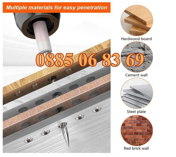 Комплект 100 броя пирони 7,3 мм за ръчен пистолет за пирони-такер