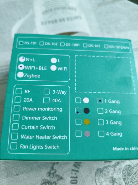 Wi-fi smart switch . Смарт стенен ключ.