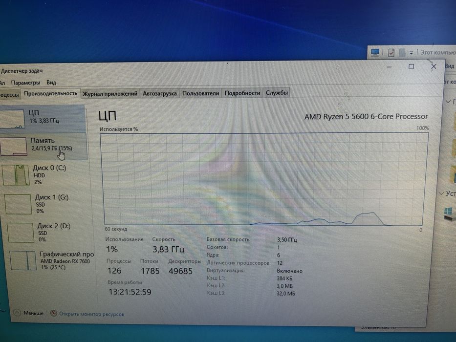 Продам Компьютер R5 5600 RX7600