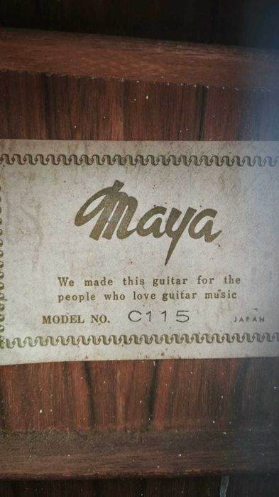 Chitara Vintage Maya C115 Made in Japan anii 60/70