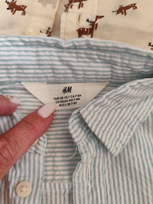 Cămăși subțiri de vară hm mărime 6/7 ani