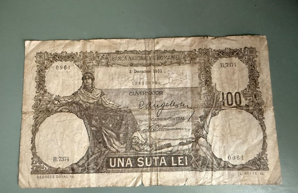 Bancnota 100 lei (una suta lei) 1931