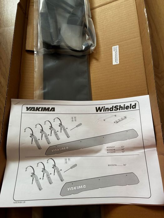 Yakima WindShield 46 Fairing - дефлектор за напречни греди