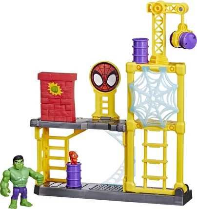 Спайдърмен Spidey Кулата на Спайди с фигурка на Хълк Marvel