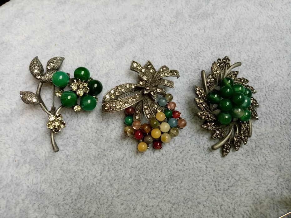 Броши с натуральными камнями!